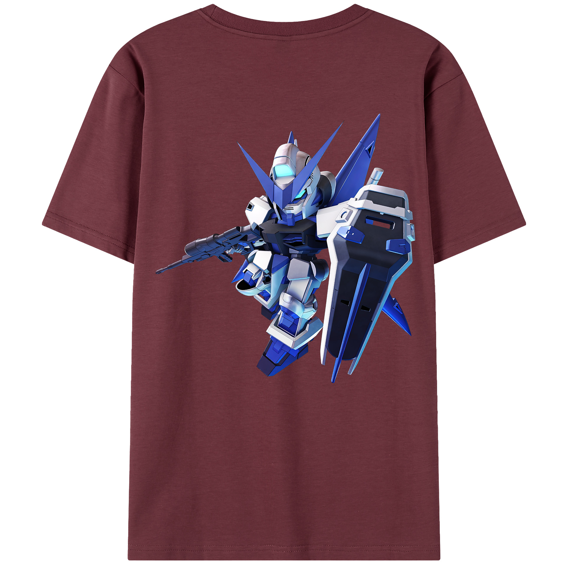 （画像用） 機動戦士ガンダム Mobile Suit Gundam 綿100％半袖Tシャツ（背面プリント）